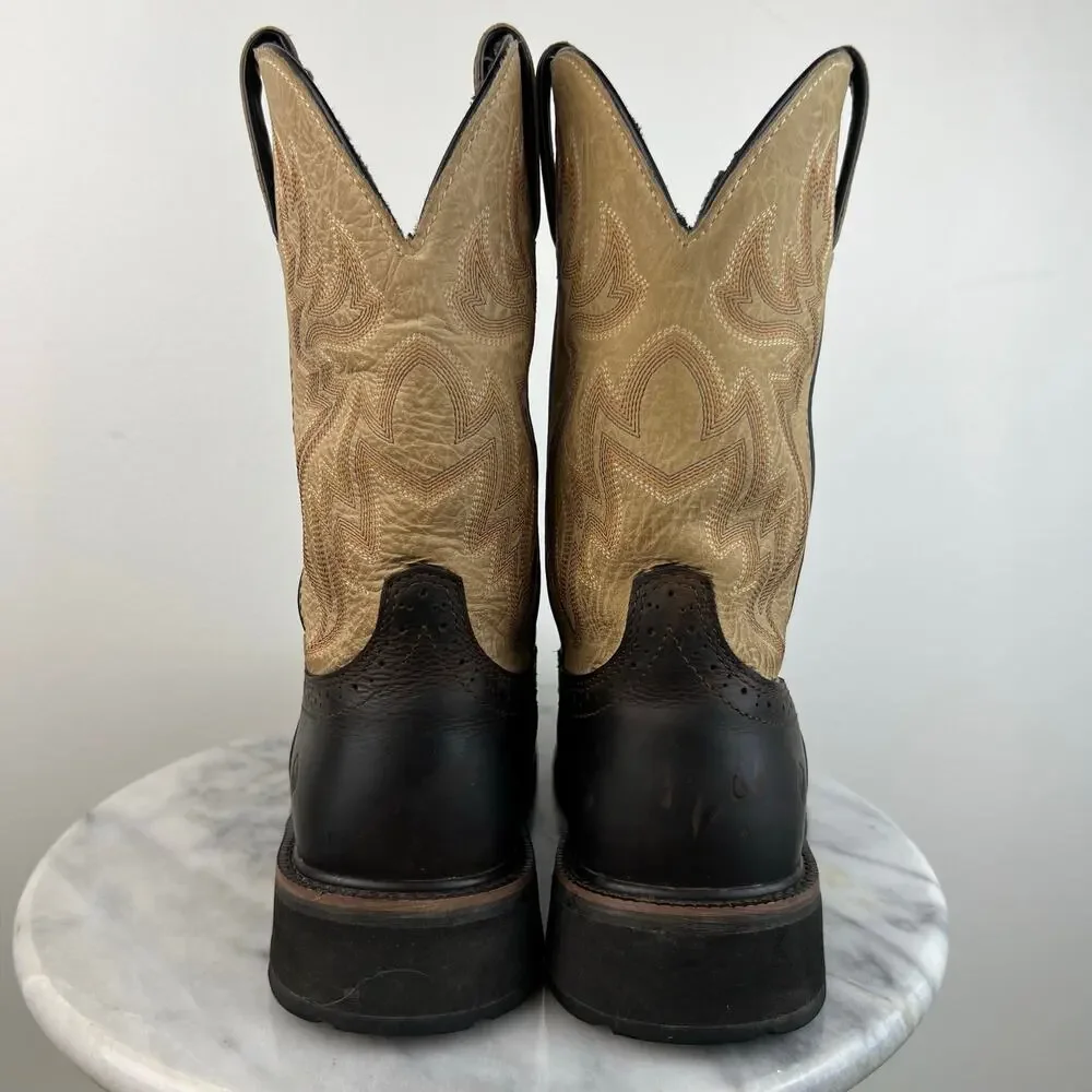 Men's WOLVERINE Rancher Western Style Leather Work Cowboy Boots W08658 (Sz 10M)